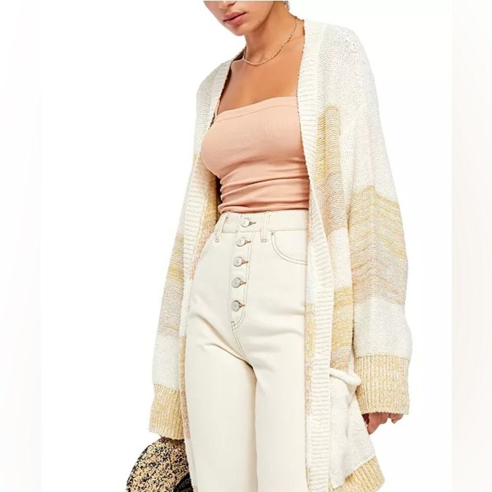 Free People Southport Beach Cardigan Sweater M